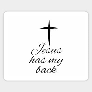 Jesus Has My Back Magnet